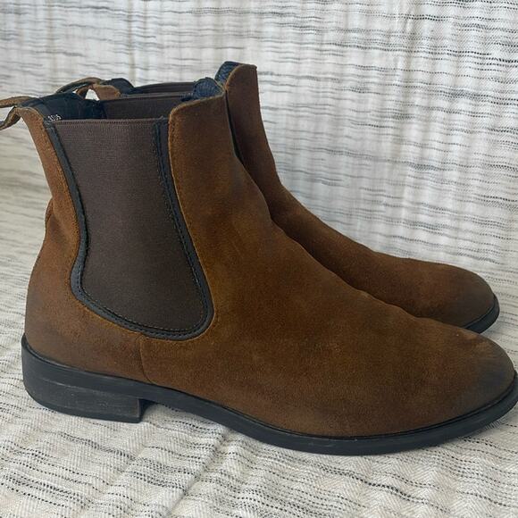 Thursday Boot Company Duchess Chelsea Boots Pull On Brown Leather Women's 9.5 - Picture 3 of 12